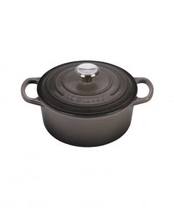 Le Creuset 2 Qt. Signature Round Dutch Oven W/Stainless Steel Knob - Oyster Dutch Ovens & Brasiers