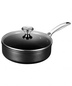 Le Creuset 3-1/2 Qt. Saute Pan W/Glass Lid - Toughened Nonstick PRO Saute Pans