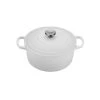 Le Creuset 3 1/2 Qt. Signature Round Dutch Oven W/Stainless Steel Knob - White