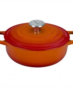 Dutch Ovens & Brasiers Le Creuset 3 1/2 Qt. Signature Sauteuse W/Stainless Steel Knob - Flame