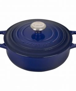 Le Creuset 3 1/2 Qt. Signature Sauteuse W/Stainless Steel Knob - Indigo Dutch Ovens & Brasiers