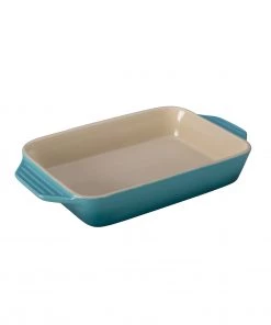 Bakers & Casseroles Le Creuset 3 3/20 Qt. (12 1/2" X 8 1/4") Rectangular Dish - Caribbean