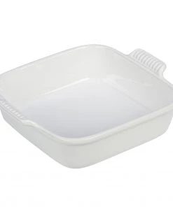 Le Creuset 3 Qt. (9") Heritage Square Dish - White Bakers & Casseroles