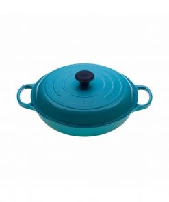 Le Creuset 3 3/4 Qt. Signature Braiser - Caribbean