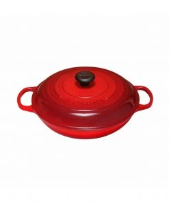 Dutch Ovens & Brasiers Le Creuset 3 3/4 Qt. Signature Braiser - Cherry
