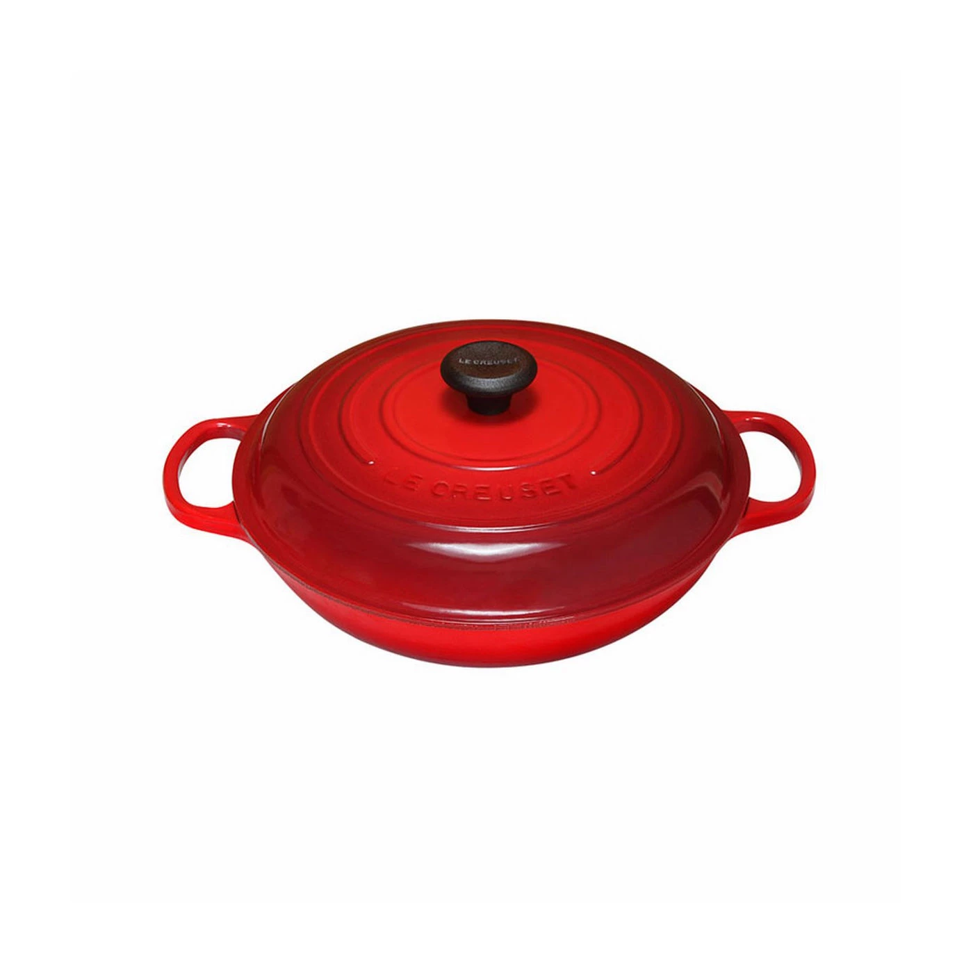 Dutch Ovens & Brasiers Le Creuset 3 3/4 Qt. Signature Braiser - Cherry 3 Dutch Ovens & Brasiers Le Creuset 3 3/4 Qt. Signature Braiser - Cherry