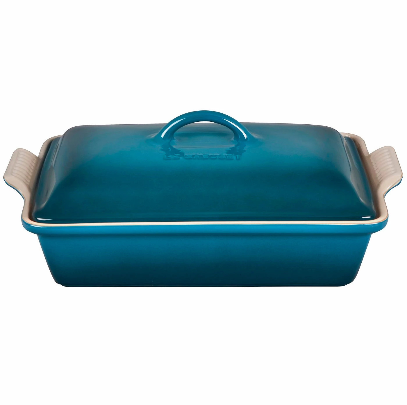 Le Creuset 4 Qt. (12" X 9") Heritage Covered Rectangular Casserole - Deep Teal Bakers & Casseroles 3 Le Creuset 4 Qt. (12" X 9") Heritage Covered Rectangular Casserole - Deep Teal Bakers & Casseroles