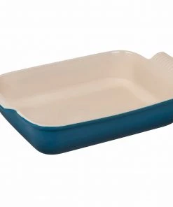Bakers & Casseroles Le Creuset 4 Qt. (12" X 9") Heritage Rectangular Dish - Deep Teal