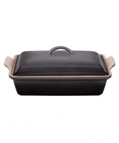 Bakers & Casseroles Le Creuset 4 Qt. (12" X 9") Heritage Covered Rectangular Casserole - Oyster