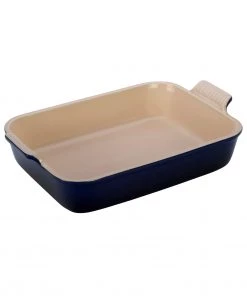 Le Creuset 4 Qt. (12" X 9") Heritage Rectangular Dish - Indigo Bakers & Casseroles