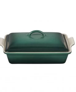 Le Creuset 4 Qt. (12" X 9") Heritage Covered Rectangular Casserole - Artichaut