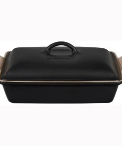 Le Creuset 4 Qt. (12" X 9") Heritage Covered Rectangular Casserole - Licorice