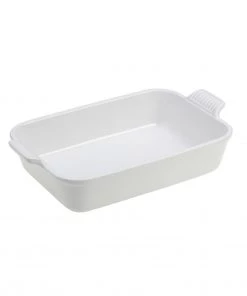 Bakers & Casseroles Le Creuset 4 Qt. (12" X 9") Heritage Rectangular Dish - White