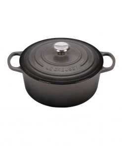 Dutch Ovens & Brasiers Le Creuset 5 1/2 Qt. Signature Round Dutch Oven W/Stainless Steel Knob - Oyster