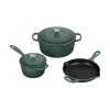 Le Creuset 5 Piece Signature Set W/Stainless Steel Knob - Artichaut 2 Le Creuset 5 Piece Signature Set W/Stainless Steel Knob - Artichaut