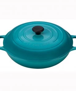 Le Creuset 5 Qt. Signature Braiser - Caribbean Dutch Ovens & Brasiers