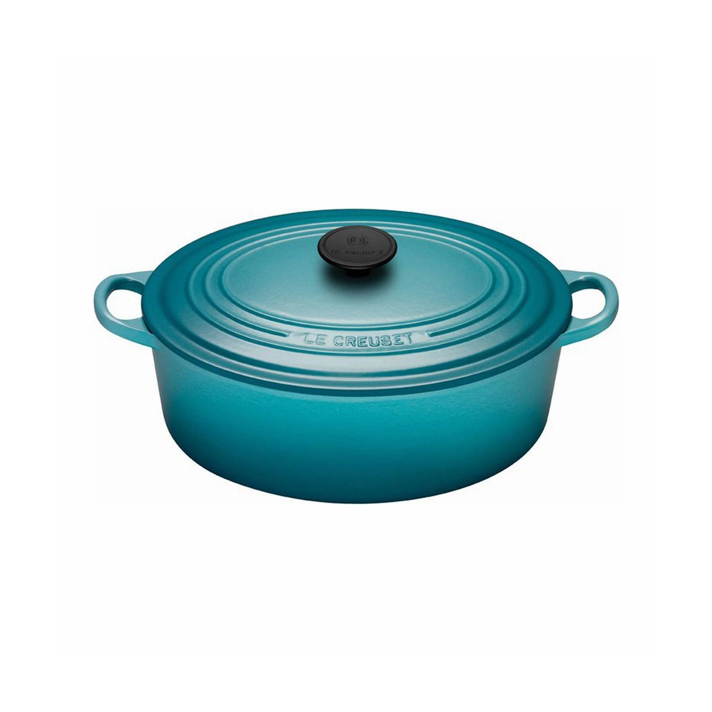 Le Creuset 5 Qt. Signature Oval French Oven - Caribbean Dutch Ovens & Brasiers 3 Le Creuset 5 Qt. Signature Oval French Oven - Caribbean Dutch Ovens & Brasiers