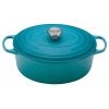 Dutch Ovens & Brasiers Le Creuset 5 Qt. Signature Oval French Oven W/Stainless Steel Knob - Caribbean