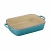 Le Creuset 5 1/4 Qt. (10" X 15 3/4") Signature Rectangular Roaster- Caribbean