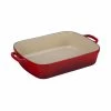 Le Creuset 5 1/4 Qt. (10" X 15 3/4") Signature Rectangular Roaster- Cherry Roasters