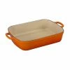 Le Creuset 5 1/4 Qt. (10" X 15 3/4") Signature Rectangular Roaster- Flame 1 Le Creuset 5 1/4 Qt. (10" X 15 3/4") Signature Rectangular Roaster- Flame