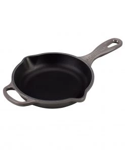 Le Creuset 6 1/3" (1/2 Qt.) Signature Iron Handle Skillet - Oyster