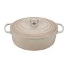 Le Creuset 6 3/4 Qt. Signature Oval Dutch Oven W/Stainless Steel Knob - Meringue Dutch Ovens & Brasiers 1 Le Creuset 6 3/4 Qt. Signature Oval Dutch Oven W/Stainless Steel Knob - Meringue Dutch Ovens & Brasiers