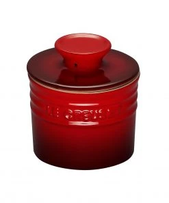 Le Creuset 6 Oz. Butter Crock - Cherry Specialty Tools