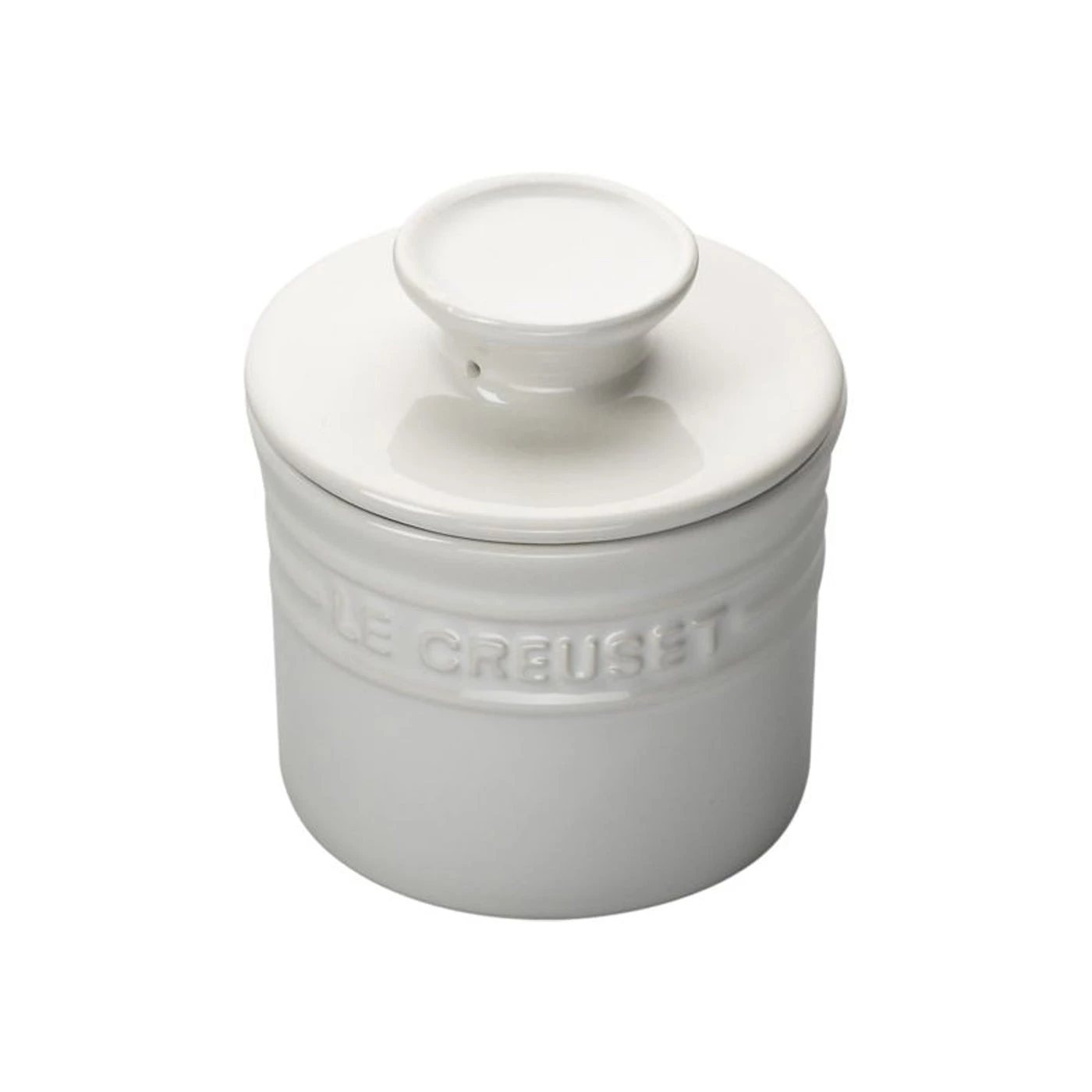 Le Creuset 6 Oz. Butter Crock - White 3 Le Creuset 6 Oz. Butter Crock - White