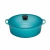Dutch Ovens & Brasiers Le Creuset 6 3/4 Qt. Signature Oval French Oven - Caribbean