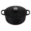 Le Creuset 7 1/4 Qt. Signature Round Dutch Oven W/Stainless Steel Knob - Licorice Dutch Ovens & Brasiers 2 Le Creuset 7 1/4 Qt. Signature Round Dutch Oven W/Stainless Steel Knob - Licorice Dutch Ovens & Brasiers
