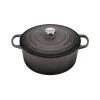 Le Creuset 7 1/4 Qt. Signature Round Dutch Oven W/Stainless Steel Knob - Oyster Dutch Ovens & Brasiers