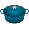 Dutch Ovens & Brasiers Le Creuset 7 1/4 Qt. Signature Round Dutch Oven W/Stainless Steel Knob - Deep Teal