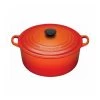 Le Creuset 7 1/4 Qt. Signature Round French Oven - Flame Dutch Ovens & Brasiers