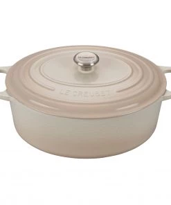 Dutch Ovens & Brasiers Le Creuset 9 1/2 Qt. Signature Oval Dutch Oven W/Stainless Steel Knob - Meringue
