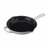 Le Creuset 9" (1 3/8 Qt.) Signature Iron Handle Skillet - White Frypans & Skillets