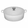 Dutch Ovens & Brasiers Le Creuset 9.5 Qt. Signature Oval Dutch Oven W/Stainless Steel Knob - White 2 Dutch Ovens & Brasiers Le Creuset 9.5 Qt. Signature Oval Dutch Oven W/Stainless Steel Knob - White