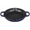 Le Creuset 9.75" Signature Deep Round Grill Pan - Indigo Grill Pans & Griddles 2 Le Creuset 9.75" Signature Deep Round Grill Pan - Indigo Grill Pans & Griddles