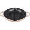 Grill Pans & Griddles Le Creuset 9.75" Signature Deep Round Grill Pan - Meringue