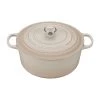 Le Creuset 9 Qt. Signature Round Dutch Oven W/Stainless Steel Knob - Meringue 2 Le Creuset 9 Qt. Signature Round Dutch Oven W/Stainless Steel Knob - Meringue