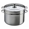 Le Creuset 9 Qt. Stockpot With Lid & Deep Colander Insert - Stainless Steel