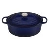 Le Creuset 9.5 Qt. Signature Oval Dutch Oven W/Stainless Steel Knob - Indigo Dutch Ovens & Brasiers