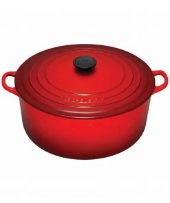 Le Creuset 9 Qt. Signature Round French Oven - Cherry Dutch Ovens & Brasiers
