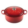 Le Creuset 9 Qt. Signature Round French Oven W/Stainless Steel Knob - Cherry Dutch Ovens & Brasiers