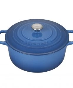 Le Creuset 9 Qt. Signature Round French Oven W/Stainless Steel Knob - Marseille