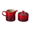 Le Creuset Cream And Sugar Set - Cherry Sugar Bowls & Creamers