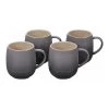 Le Creuset Set Of 4 - 13 Oz. Heritage Mugs - Oyster Coffee Mugs & Teacups