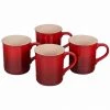Coffee Mugs & Teacups Le Creuset Set Of 4 - 14 Oz. Mugs - Cerise