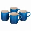 Le Creuset Set Of 4 - 14 Oz. Mugs - Marseille Coffee Mugs & Teacups