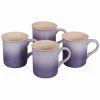Le Creuset Set Of 4 - 14 Oz. Mugs - Provence Coffee Mugs & Teacups